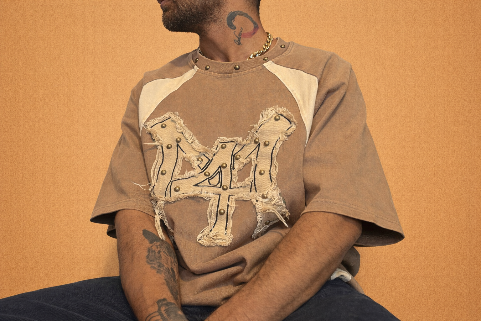 Vintage Patchwork Graphic T-Shirt