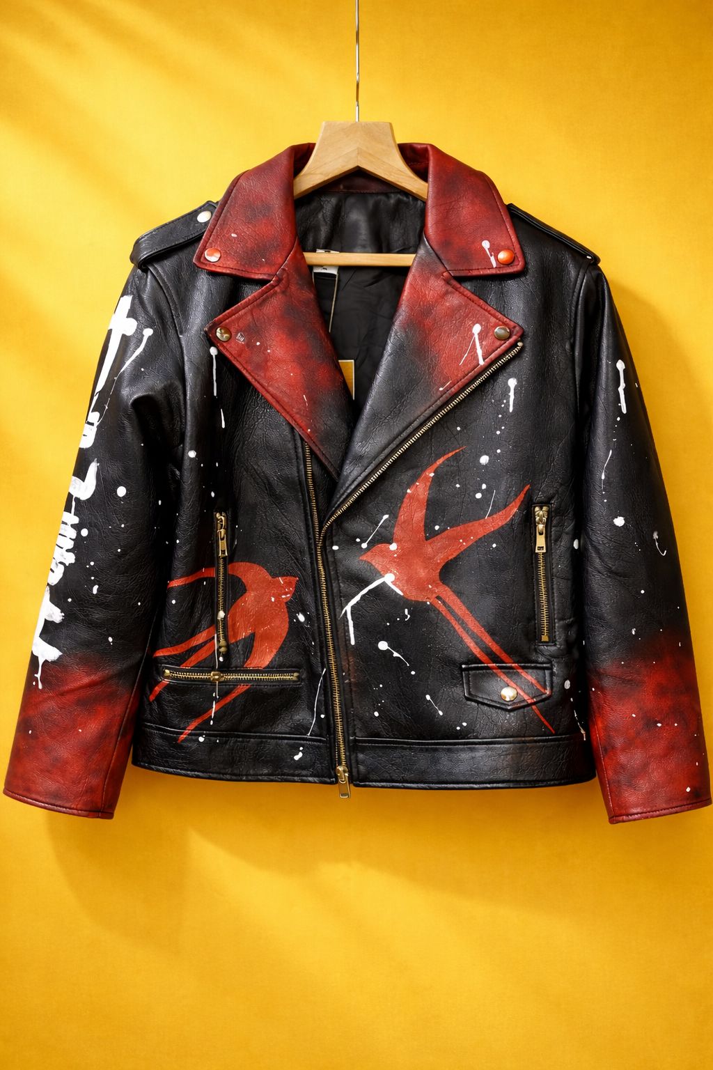 Bold Edge Black Leather Jacket