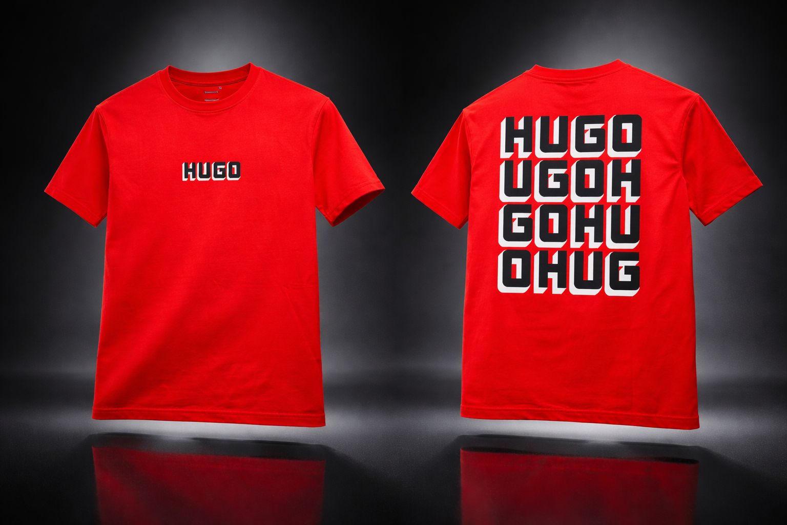 Trendy Red Graphic Tee – Modern Streetwear Look