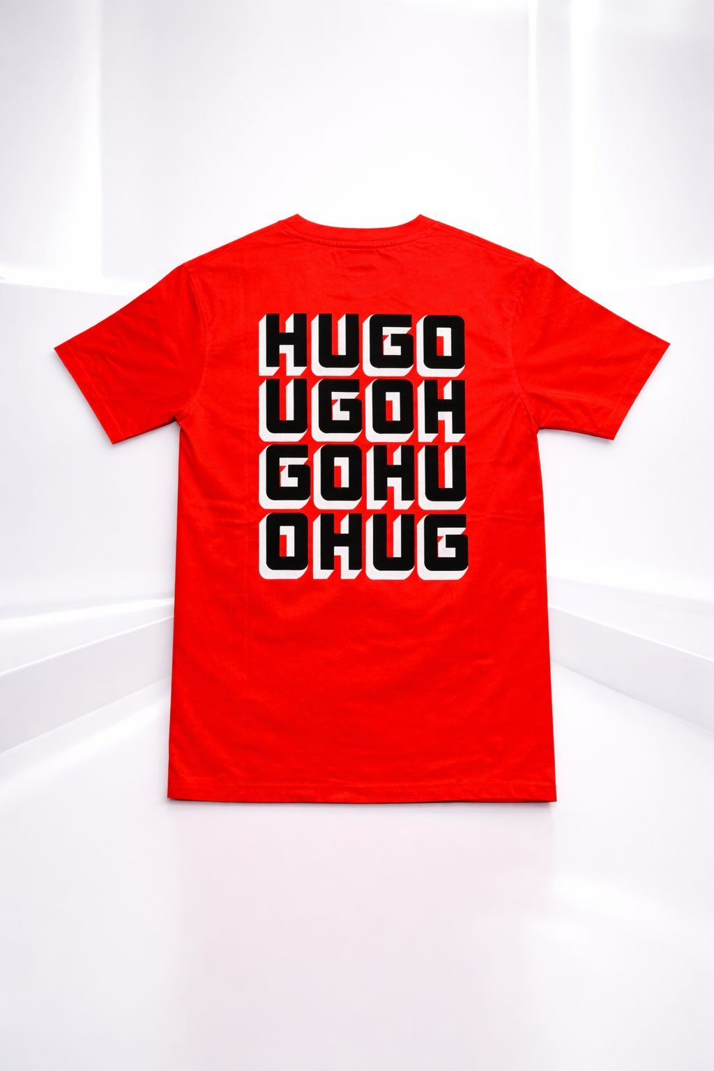 Trendy Red Graphic Tee – Modern Streetwear Look