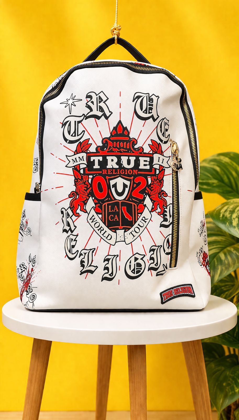 True Religion Printed Backpack – Premium Street Style